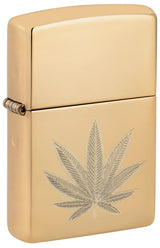 Zippo 46560 Cannabis Leaf Design