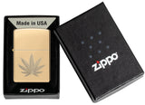 Zippo 46560 Cannabis Leaf Design