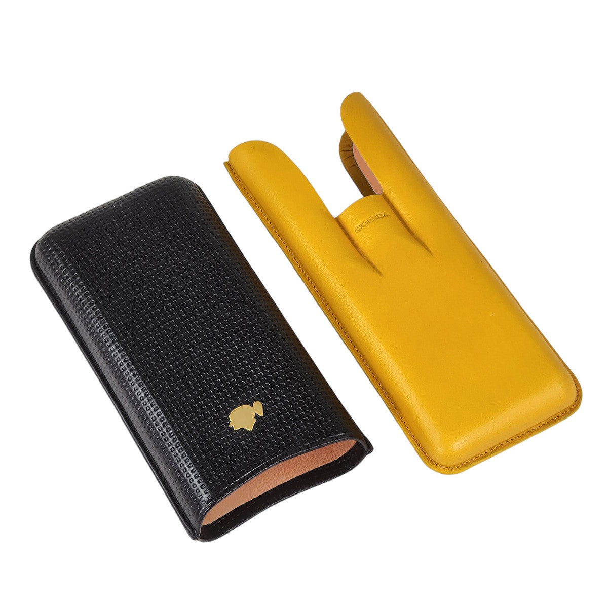 Cohiba Adj. Leather Cigar Pouch 3 Y/B